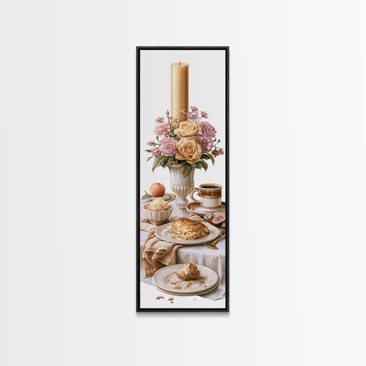 Elegant Table Objects Canvas Print, Restaurant Art, Kitchen Wall Art, Restaurant Decor, Fine Art, Bistro, Kitchen Wall Decor, RES-1x3-60