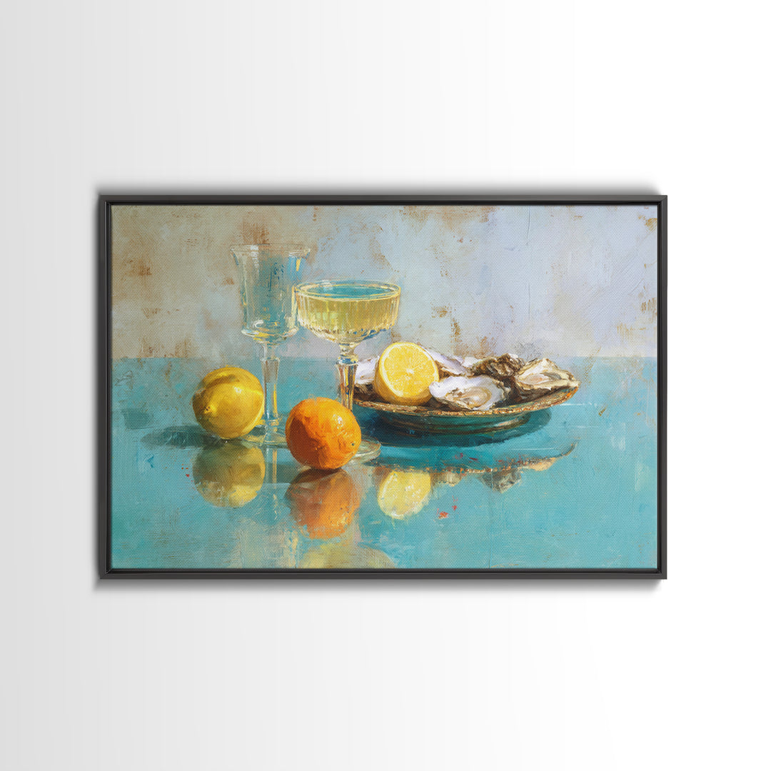 Blackboard Menu Feeling Without Readable Text Canvas Print, Restaurant Art, Watercolor Art, Restaurant Decor, Bistro, RES-3x2-25