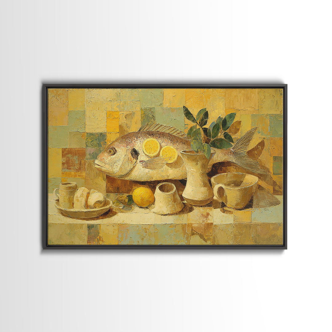 Rooster and Herbs for Farmhouse Restaurant Mood Canvas Print, Restaurant Art, Printable Wall Art, Restaurant Decor, Bistro, RES-3x2-96