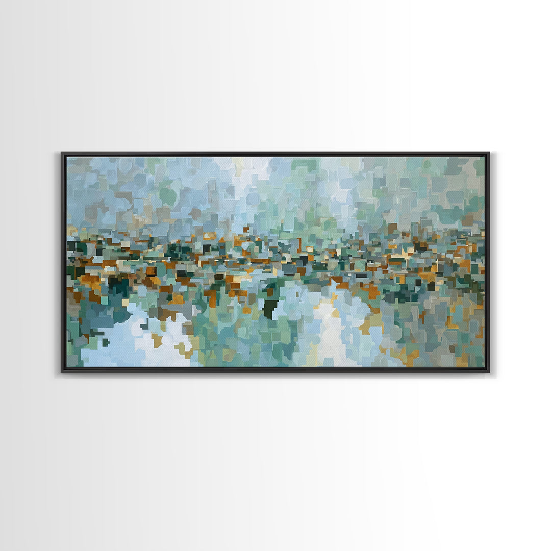 Mid Century Cat Canvas Print, Retro Art, Contemporary Art, Living Room Decor, Abstract Art, Retro, Art Deco, Original Art, RET-2x1-41