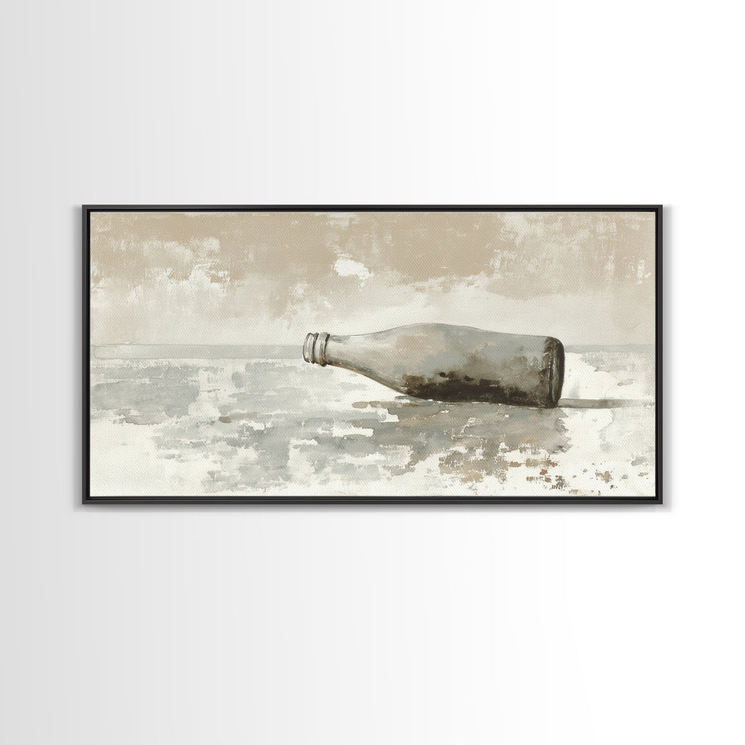 Drive in Movie Scene with Moonlit Cars Framed Canvas Print, Retro Art, Print, Living Room Decor, Oil Painting, Retro, RET-2x1-60
