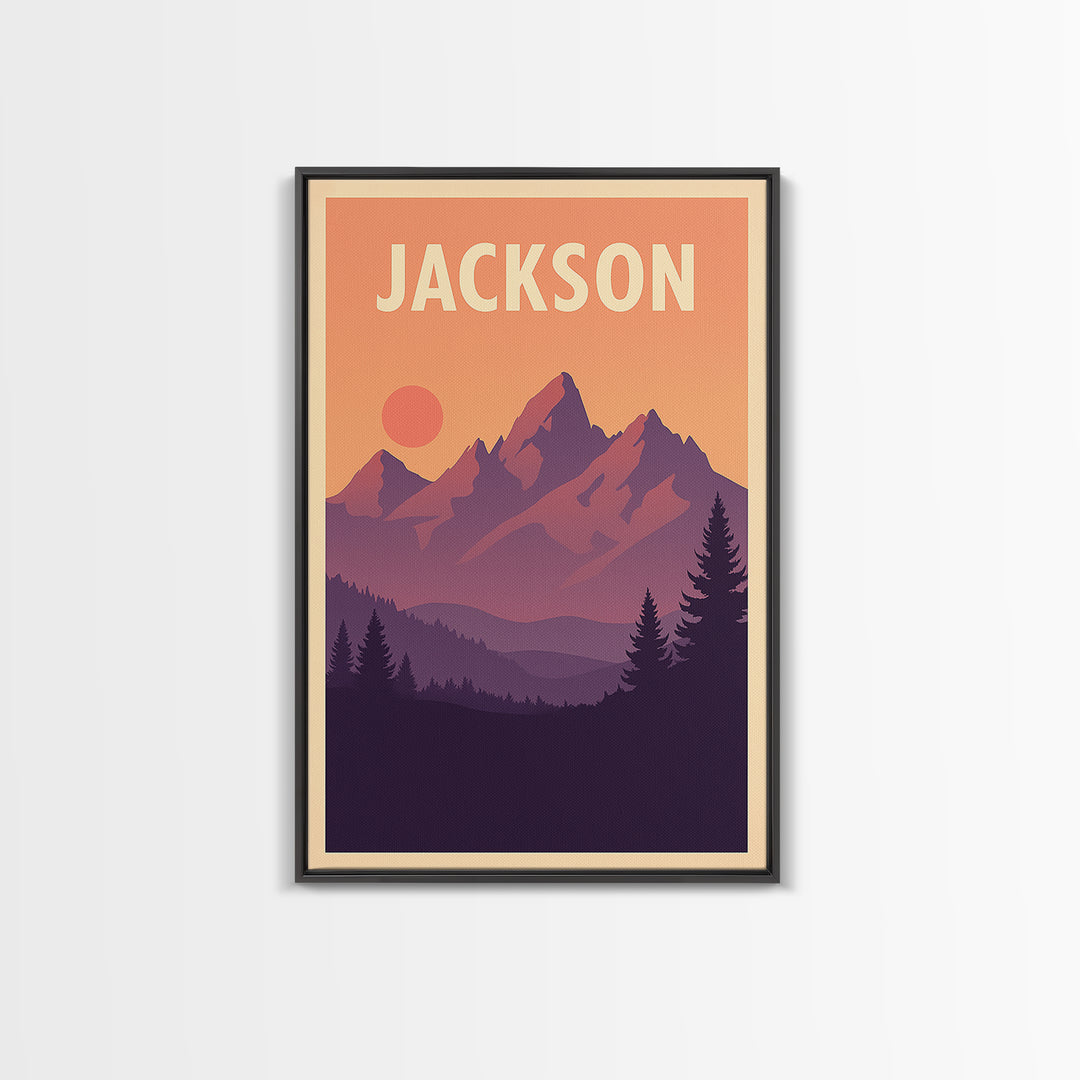 Jackson Mississippi Travel Poster, Canvas Print, Classic Poster Art, Jackson City Art, Travel Print, Travel Poster Set, City Art Print