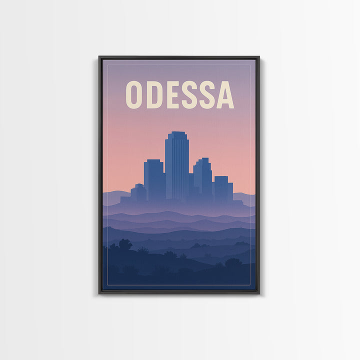 Odessa Travel Poster, Framed Canvas Print, Classic Travel Poster Art, Odessa City Art, Travel Poster Set, Vintage City Poster, Wall Art