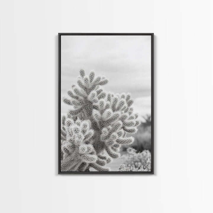 Cactus photography, desert wall art, framed canvas print, Joshua tree art, rustic decor, botanical prints, boho wall art, minimalist art