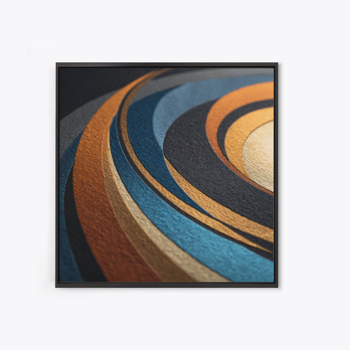 Vinyl Groove Closeup as Circular Abstract Canvas Print, Recording Studio Art, Black and White Art, Studio Decor, Abstract Art, RSA-1x1-14