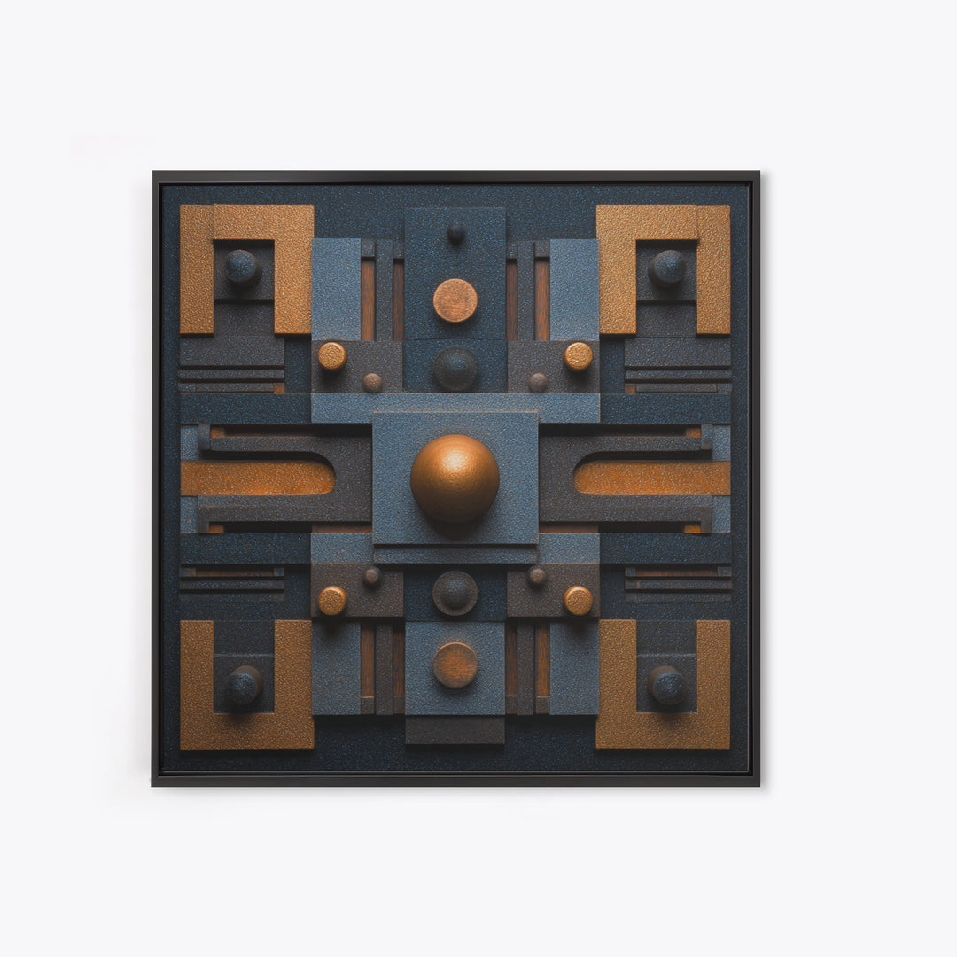 Sound Booth Foam Pattern Transformed into Design Canvas Print, Recording Studio Art, Musician Posters, Studio Decor, Analog, RSA-1x1-24