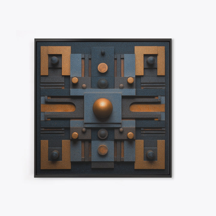 Sound Booth Foam Pattern Transformed into Design Canvas Print, Recording Studio Art, Musician Posters, Studio Decor, Analog, RSA-1x1-24