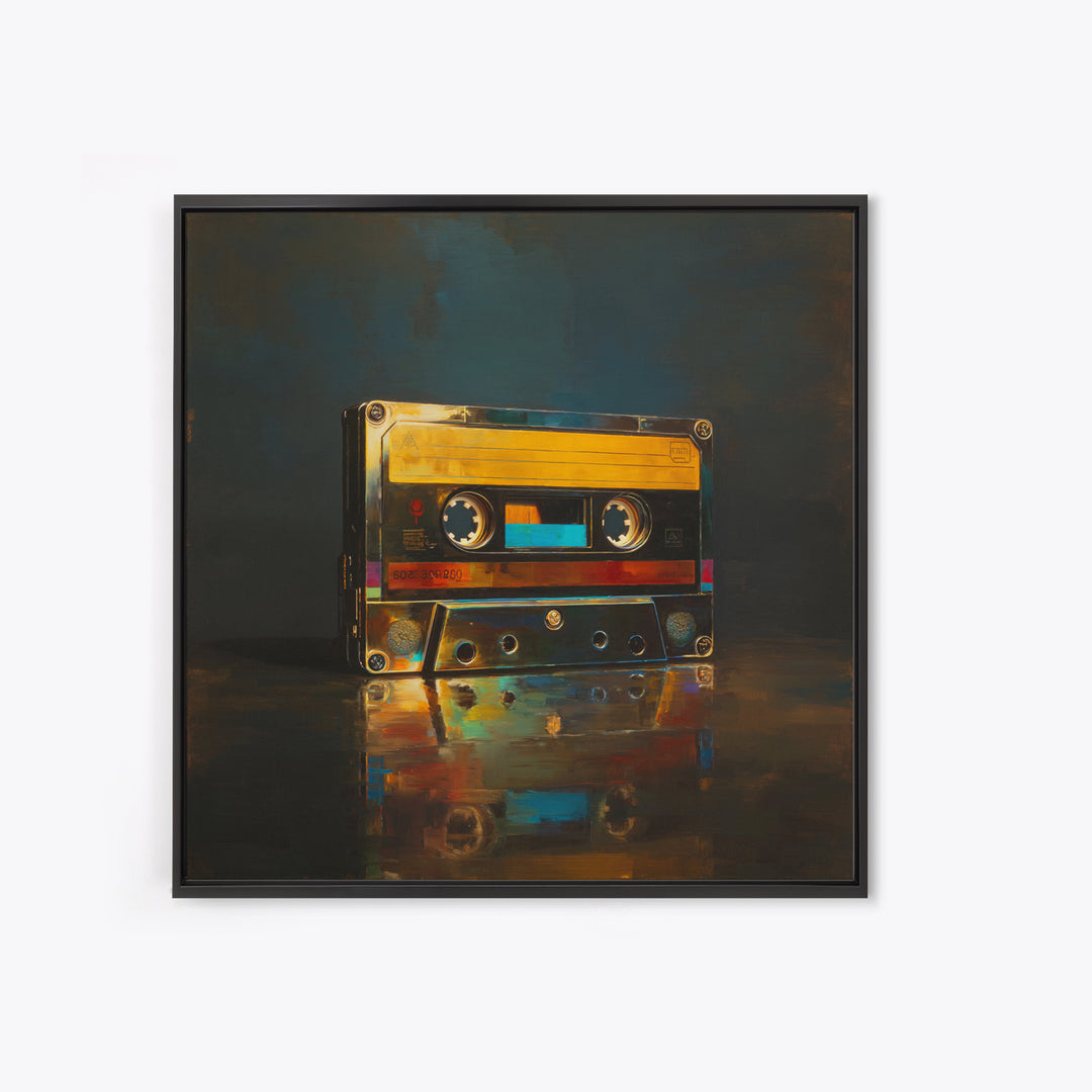 Retro Cassette Tape Canvas Print, Recording Studio Art, Rock Music Art, Studio Decor, Fine Art, Analog, Art Print, Room Decor, RSA-1x1-59
