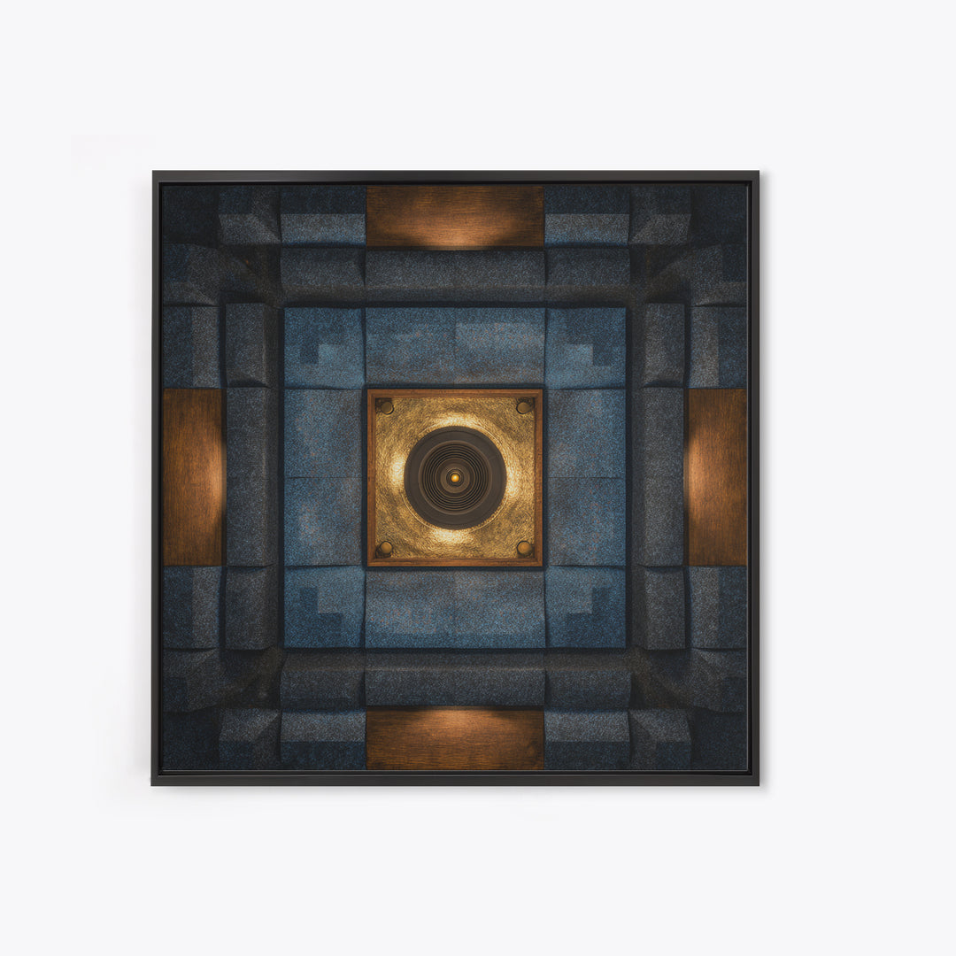 Sound Booth Foam Pattern Transformed into Design Canvas Print, Recording Studio Art, Printable Wall Art, Studio Decor, Analog, RSA-1x1-96