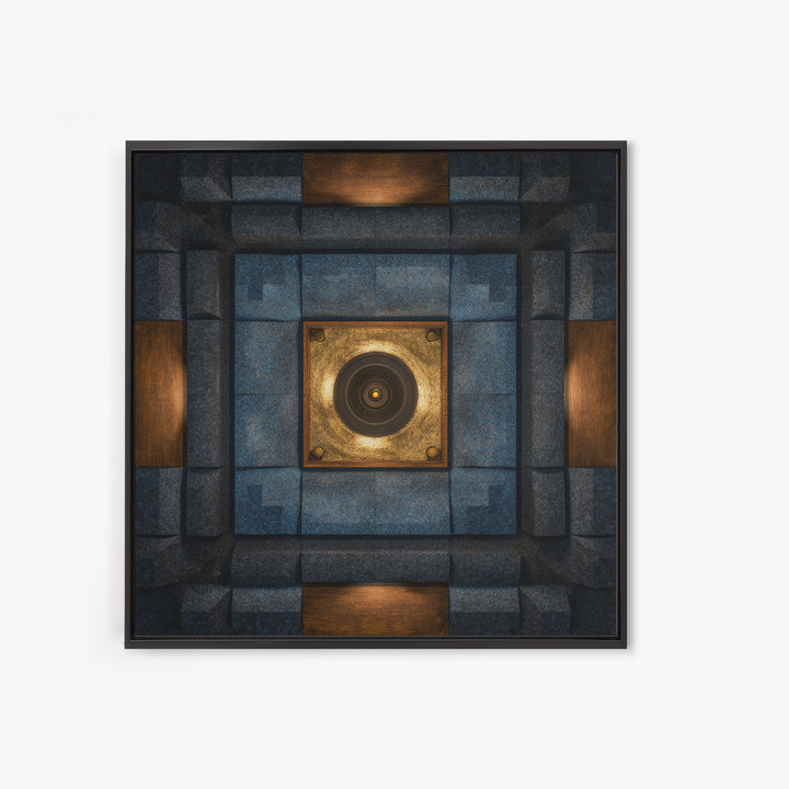 Sound Booth Foam Pattern Transformed into Design Canvas Print, Recording Studio Art, Printable Wall Art, Studio Decor, Analog, RSA-1x1-96