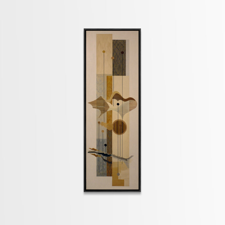 Jazz Trumpet and Microphone Still Life Framed Canvas Print, Recording Studio Art, Boho Decor, Studio Decor, Fine Art, Analog, RSA-1x3-19