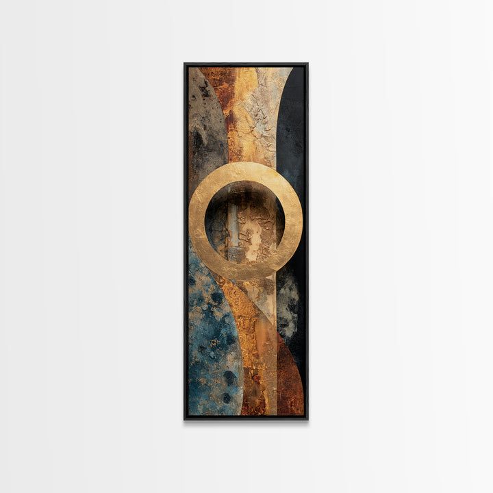 Vinyl Groove Closeup as Circular Abstract Canvas Print, Recording Studio Art, Music Decor, Studio Decor, Abstract Art, Analog, RSA-1x3-2