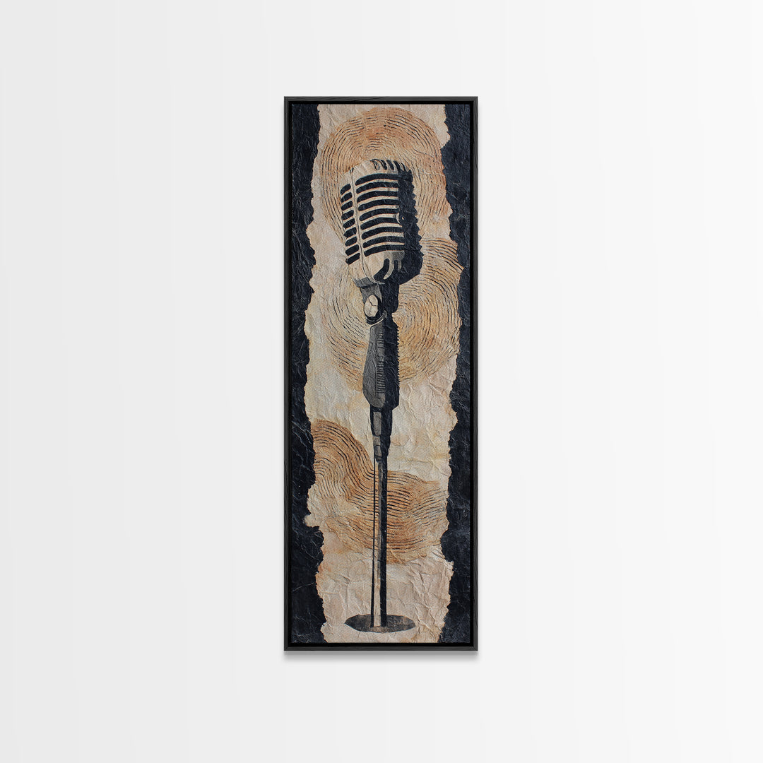 Album Cover Abstract Without Readable Text Canvas Print, Recording Studio Art, Youtube Studio Decor, Studio Decor, Analog, RSA-1x3-34