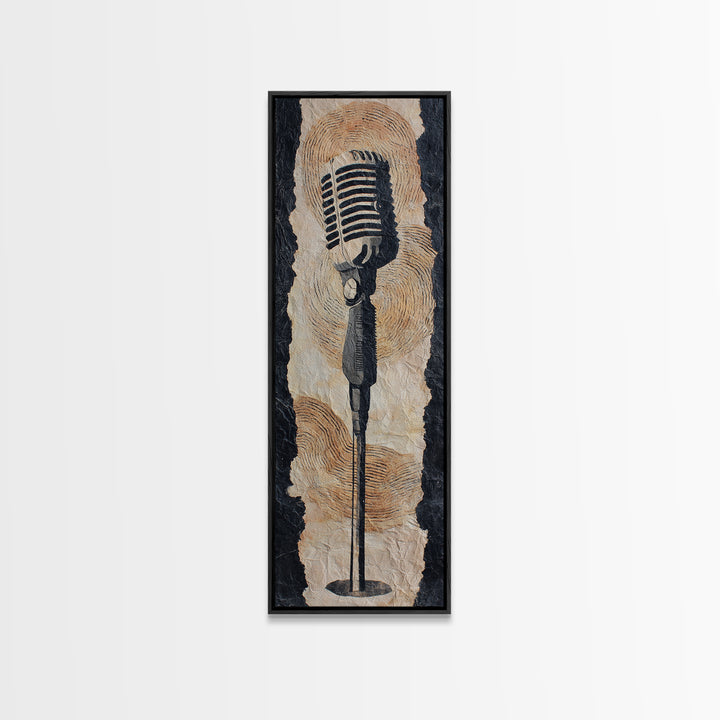 Album Cover Abstract Without Readable Text Canvas Print, Recording Studio Art, Youtube Studio Decor, Studio Decor, Analog, RSA-1x3-34