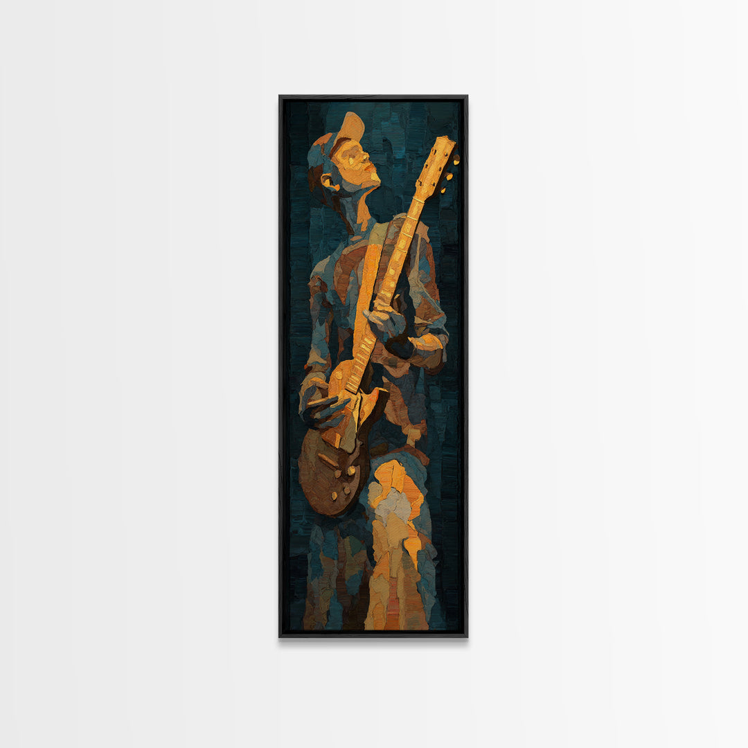 Sound Booth Foam Pattern Transformed into Design Framed Canvas Print, Recording Studio Art, Modern Decor, Studio Decor, Analog, RSA-1x3-36