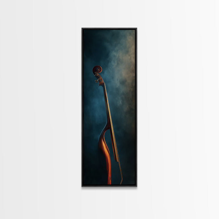 Cello Curve Closeup Canvas Print, Recording Studio Art, Contemporary Art, Studio Decor, Fine Art, Analog, Digital Download Art, RSA-1x3-56