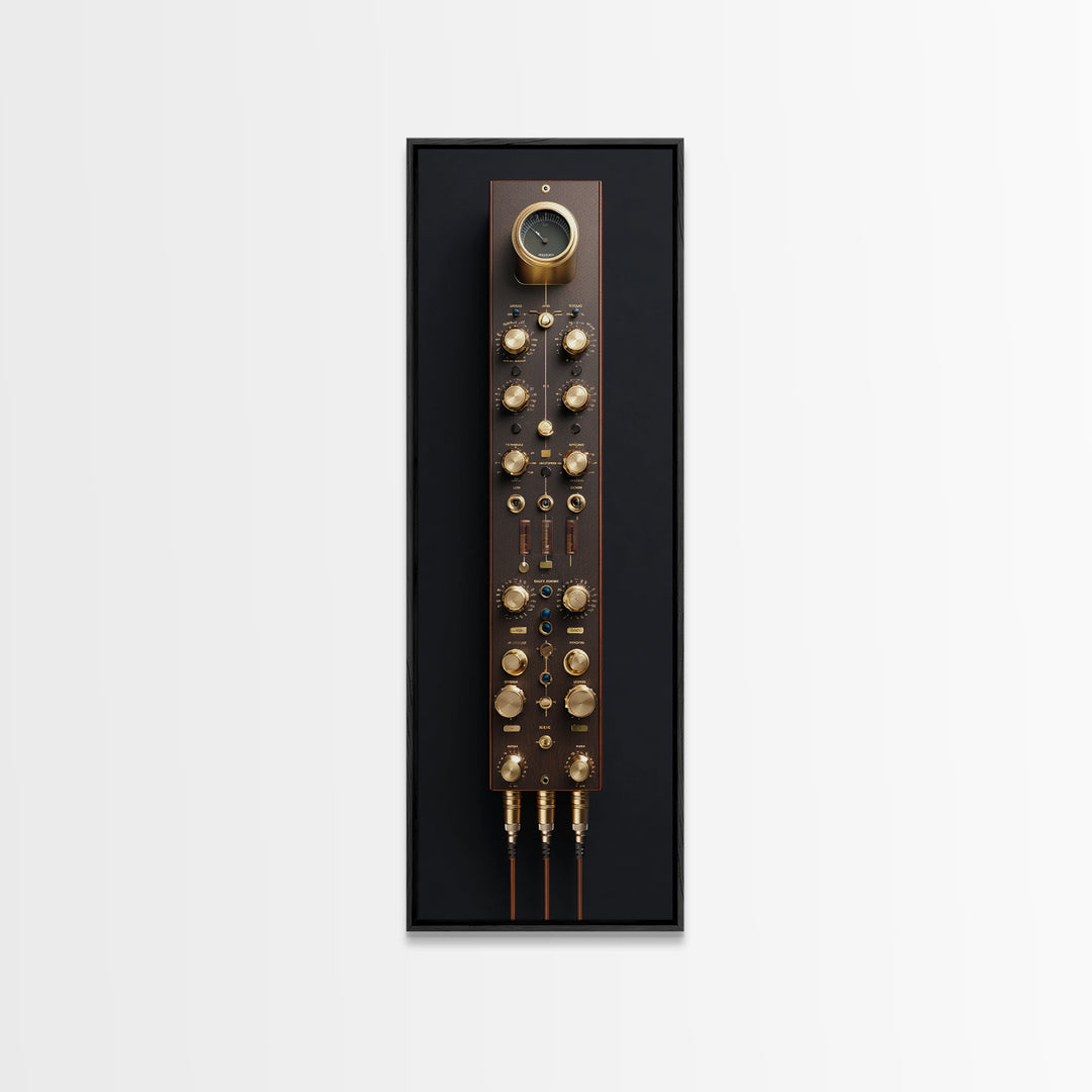 Analog Synthesizer Knobs and Cables Canvas Print, Recording Studio Art, Youtube Studio Decor, Studio Decor, Oil Painting, RSA-1x3-97