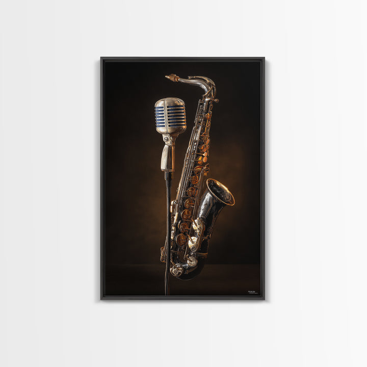 Microphone Cable Forming Elegant Line Art Canvas Print, Recording Studio Art, Luxury Decor, Studio Decor, Abstract Art, Analog, RSA-2x3-5