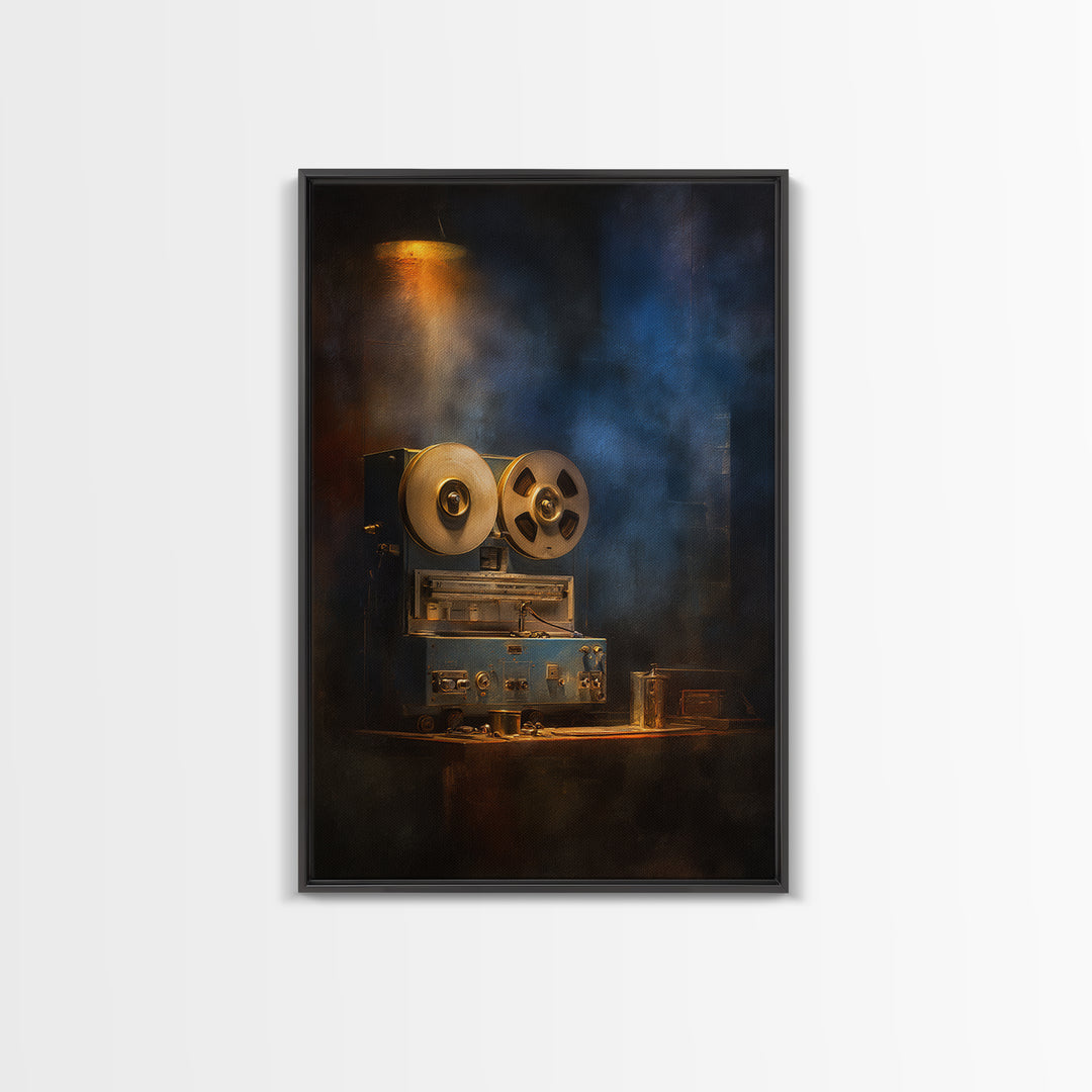 Reel to Reel Tape Machine Canvas Print, Recording Studio Art, Contemporary Art, Studio Decor, Analog, Digital Download Art, RSA-2x3-82