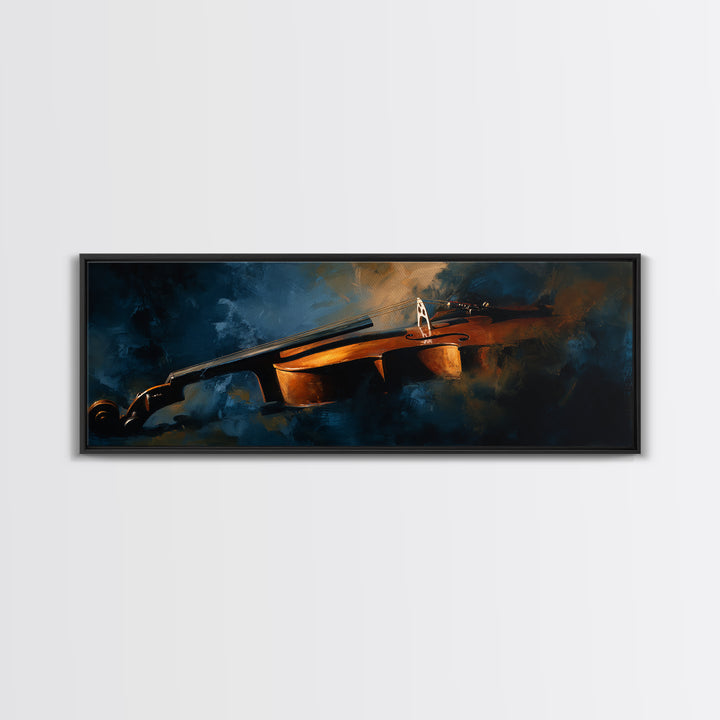 Cello Curve Closeup Canvas Print, Recording Studio Art, Guitar Wall Art, Studio Decor, Fine Art, Analog, Textured Painting, RSA-3x1-36