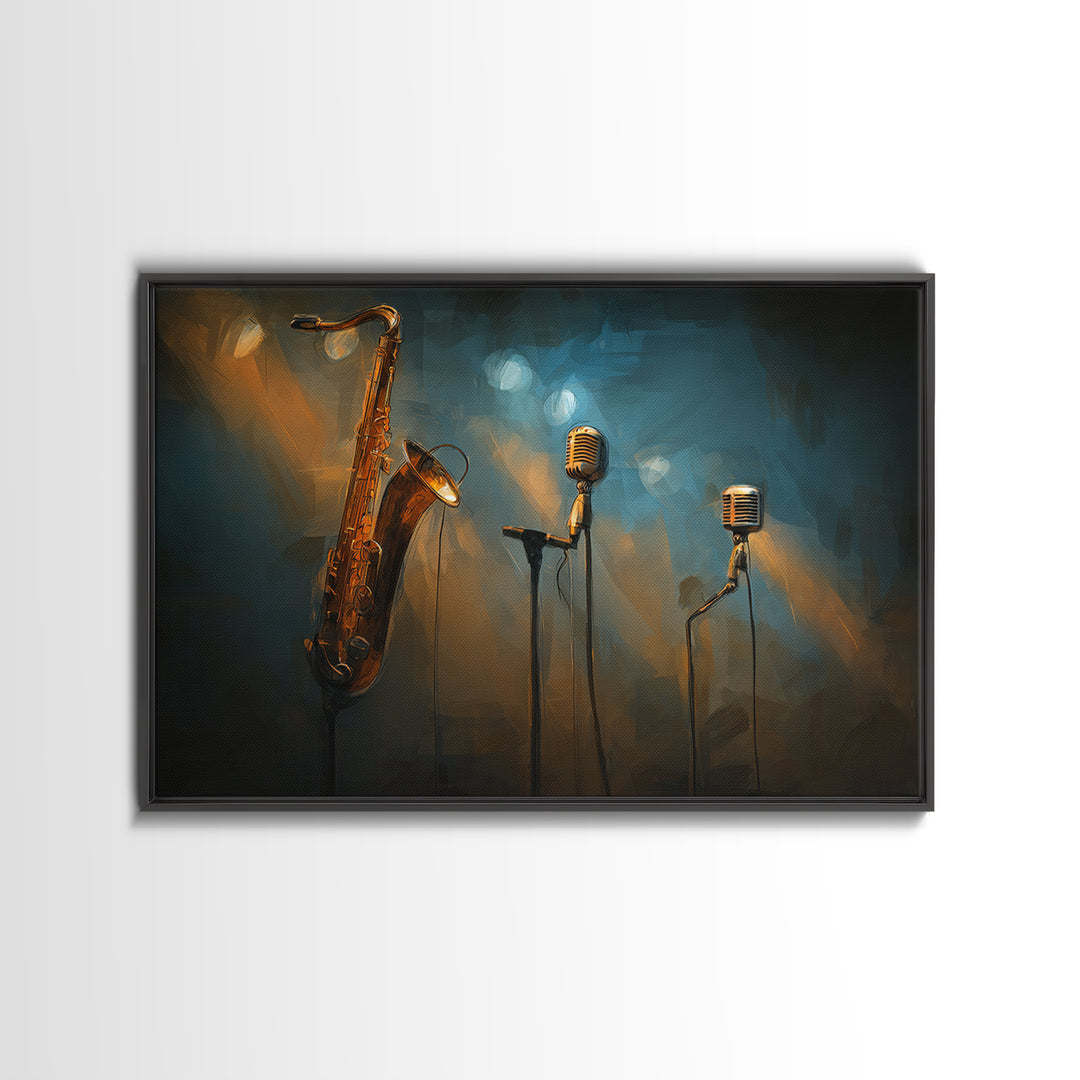 Microphone Cable Forming Elegant Line Art Canvas Print, Recording Studio Art, Headphones Poster, Studio Decor, Analog, RSA-3x2-97