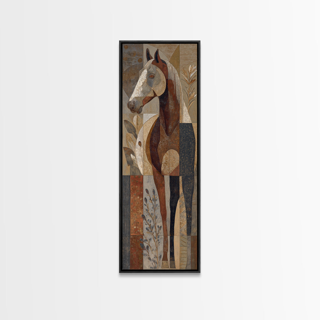 Winter Mountain Scene Canvas Print, Rustic Art, Farmhouse Decor, Fine Art, Rustic, Gallery Wall Art, Landscape Wall Art, RUS-1x3-11