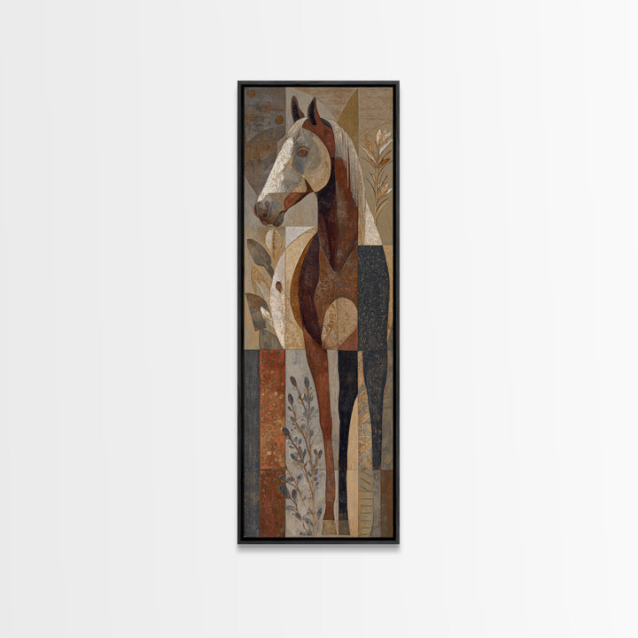 Winter Mountain Scene Canvas Print, Rustic Art, Farmhouse Decor, Fine Art, Rustic, Gallery Wall Art, Landscape Wall Art, RUS-1x3-11