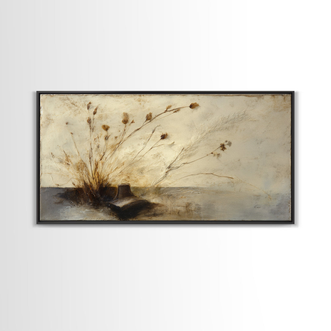 Wood Grain Abstract Framed Canvas Print, Rustic Art, Landscape Painting, Farmhouse Decor, Fine Art, Rustic, Modern Decor, RUS-2x1-100