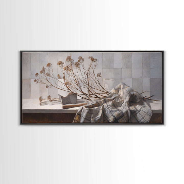 Wood Grain Abstract Canvas Print, Rustic Art, Boho Wall Art, Farmhouse Decor, Rustic, Downloadable Art, Living Room Art, RUS-2x1-76