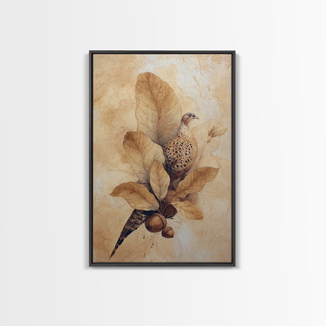 Rusty Horseshoe and Rope Composition Framed Canvas Print, Rustic Art, Contemporary Art, Farmhouse Decor, Oil Painting, Rustic, RUS-2x3-21