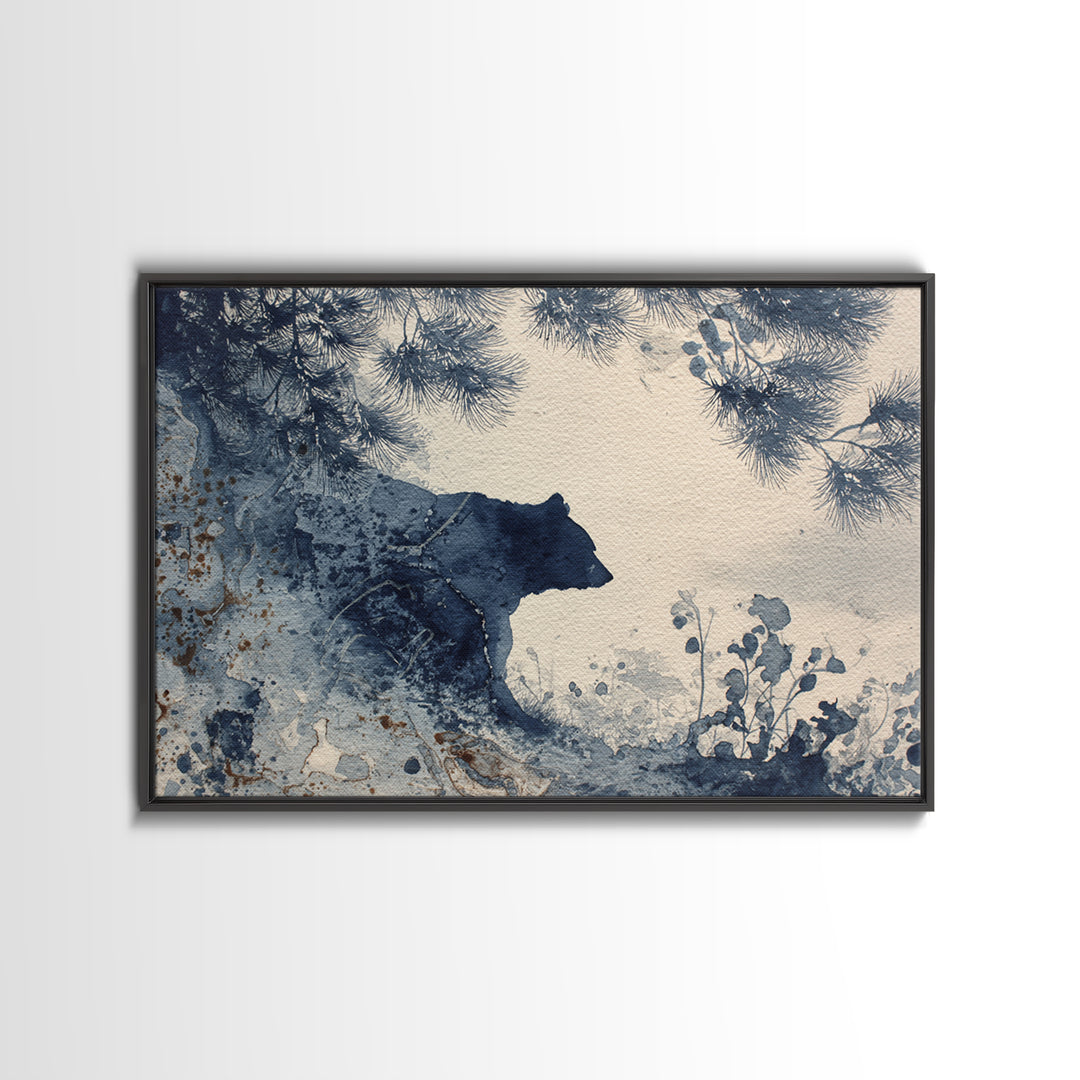 Pheasant Feathers and Acorns Arrangement Framed Canvas Print, Rustic Art, Abstract Wall Art, Farmhouse Decor, Fine Art, Rustic, RUS-3x2-20