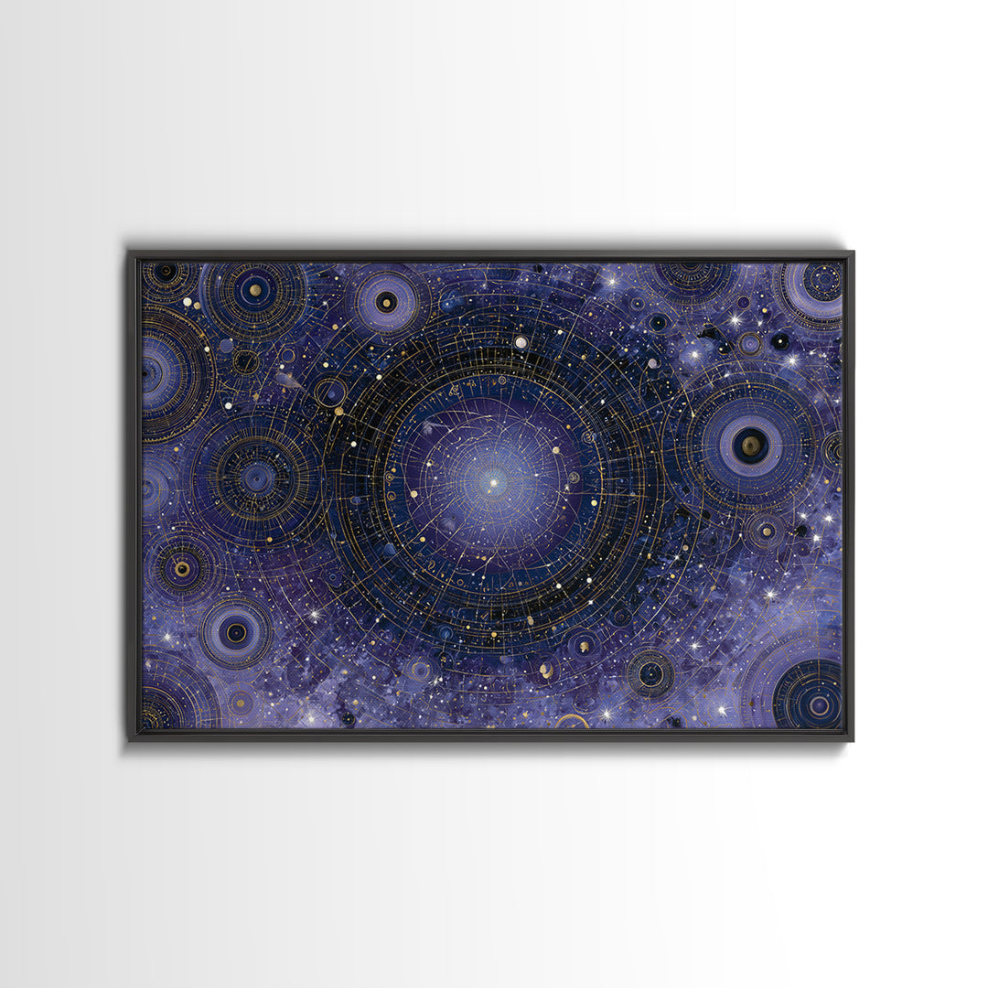 Distant Star Cluster Canvas Print, Space Art, Minimalist Decor, Spa Decor, Fine Art, Serenity, Digital Art, Printable Wall Art, SAR-3x2-48