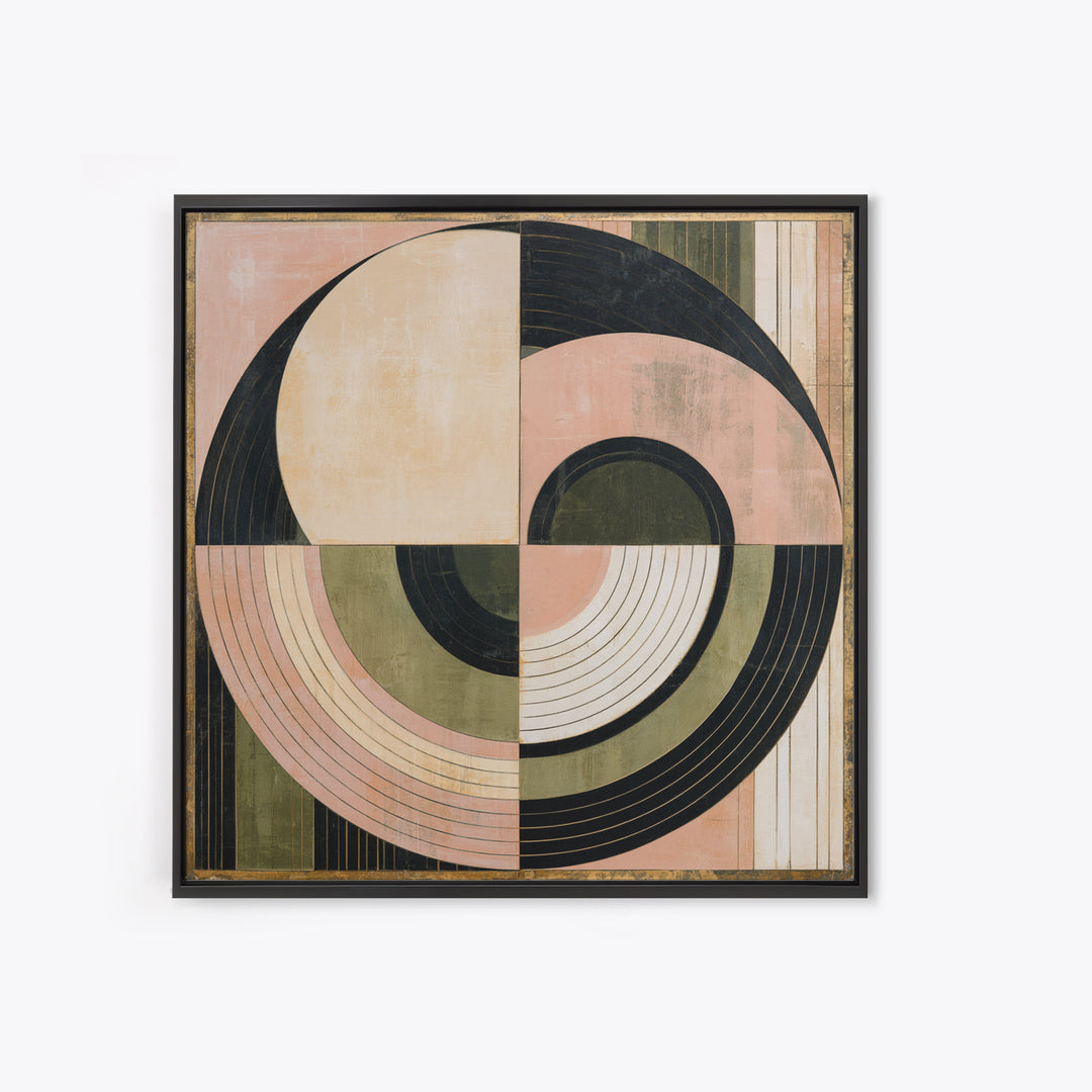 Minimal Sun over Pine Forest Canvas Print, Scandinavian Art, Luxury Decor, Living Room Decor, Fine Art, Nordic, SCA-1x1-17