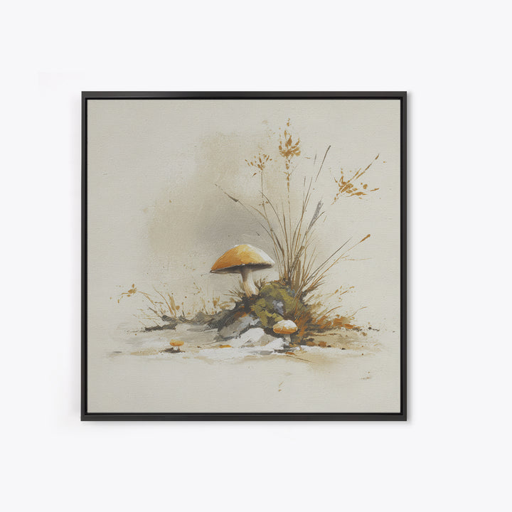 Winter Cabin Smoke Canvas Print, Scandinavian Art, Boho Decor, Living Room Decor, Fine Art, Nordic, Luxury Decor, SCA-1x1-18