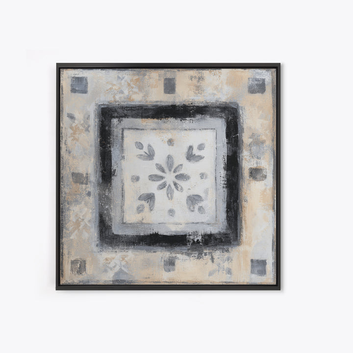 Minimal Meadow Flowers Framed Canvas Print, Scandinavian Art, Fine Art Print, Living Room Decor, Fine Art, Nordic, Printable, SCA-1x1-58