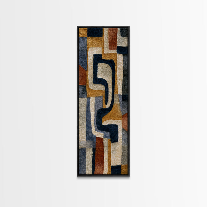 Soft Wool Texture Abstract Canvas Print, Scandinavian Art, Boho Wall Art, Living Room Decor, Abstract Art, Nordic, Modern Decor, SCA-1x3-7
