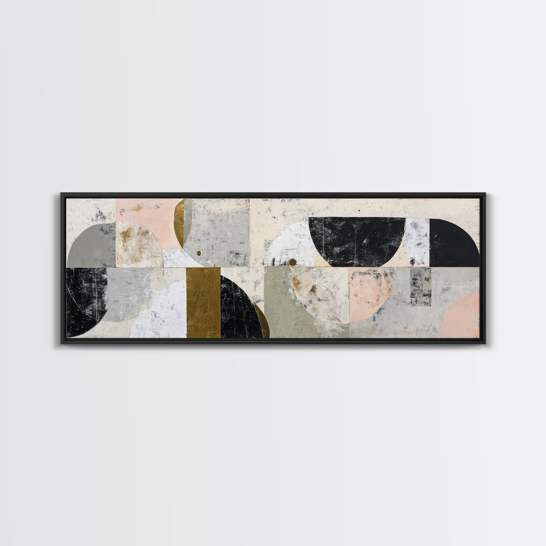 Abstract Arch Shapes Canvas Print, Scandinavian Art, Living Room Decor, Abstract Art, Nordic, Modern Wall Art, SCA-3x1-30