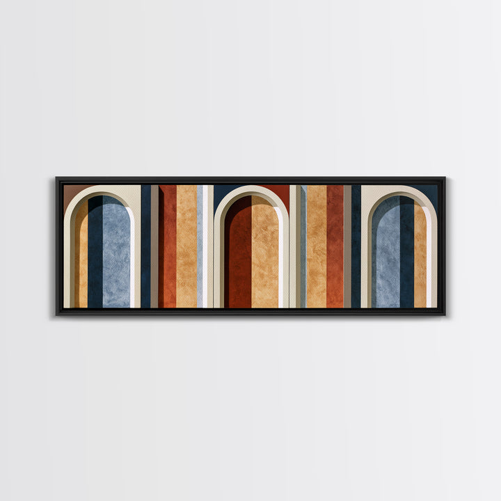 Abstract Arch Shapes Canvas Print, Scandinavian Art, Modern Decor, Living Room Decor, Abstract Art, Nordic, Wall Decor, SCA-3x1-54