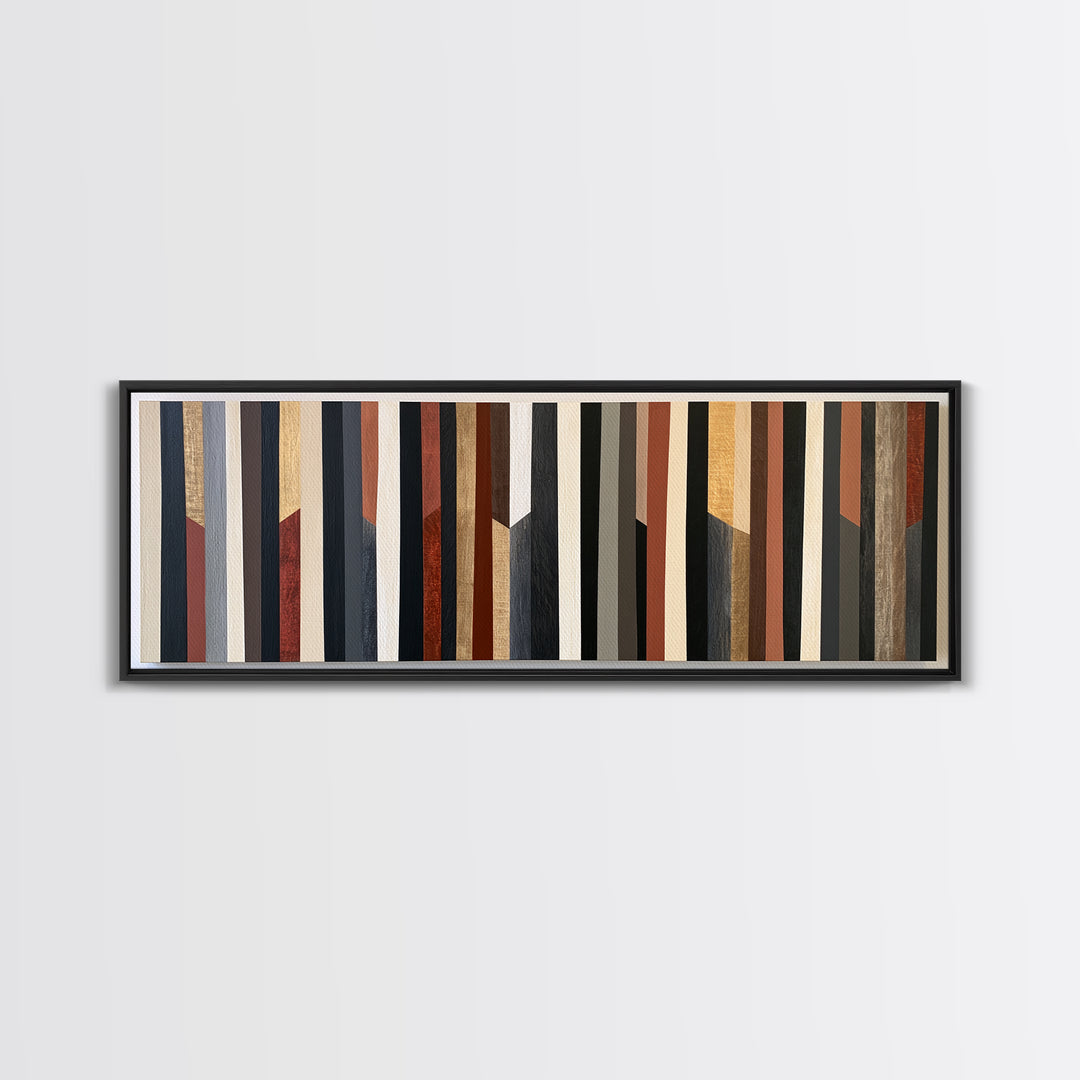 Scandinavian Textile Pattern Framed Canvas Print, Scandinavian Art, Wall Art, Living Room Decor, Fine Art, Nordic, SCA-3x1-56