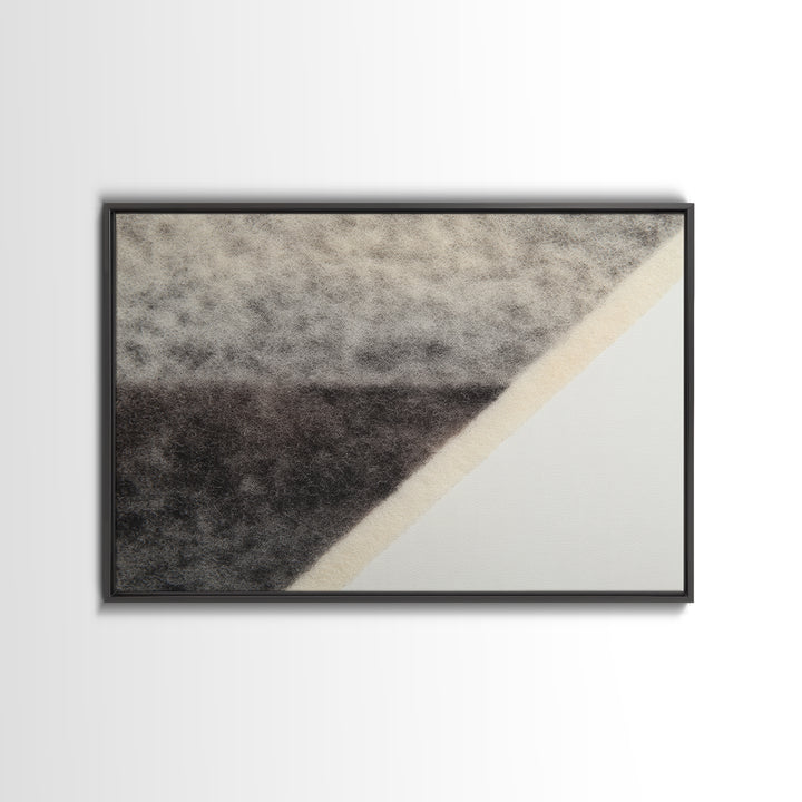 Simple Black House Shape Canvas Print, Scandinavian Art, Canvas Print, Living Room Decor, Fine Art, Nordic, Textured Painting, SCA-3x2-83