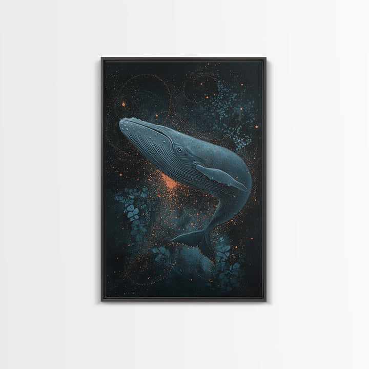 Crashed Satellite in a Desert Storm Framed Canvas Print, Scifi Art, Art Print, Living Room Decor, Fine Art, Orbit, Digital Art, SCI-2x3-3