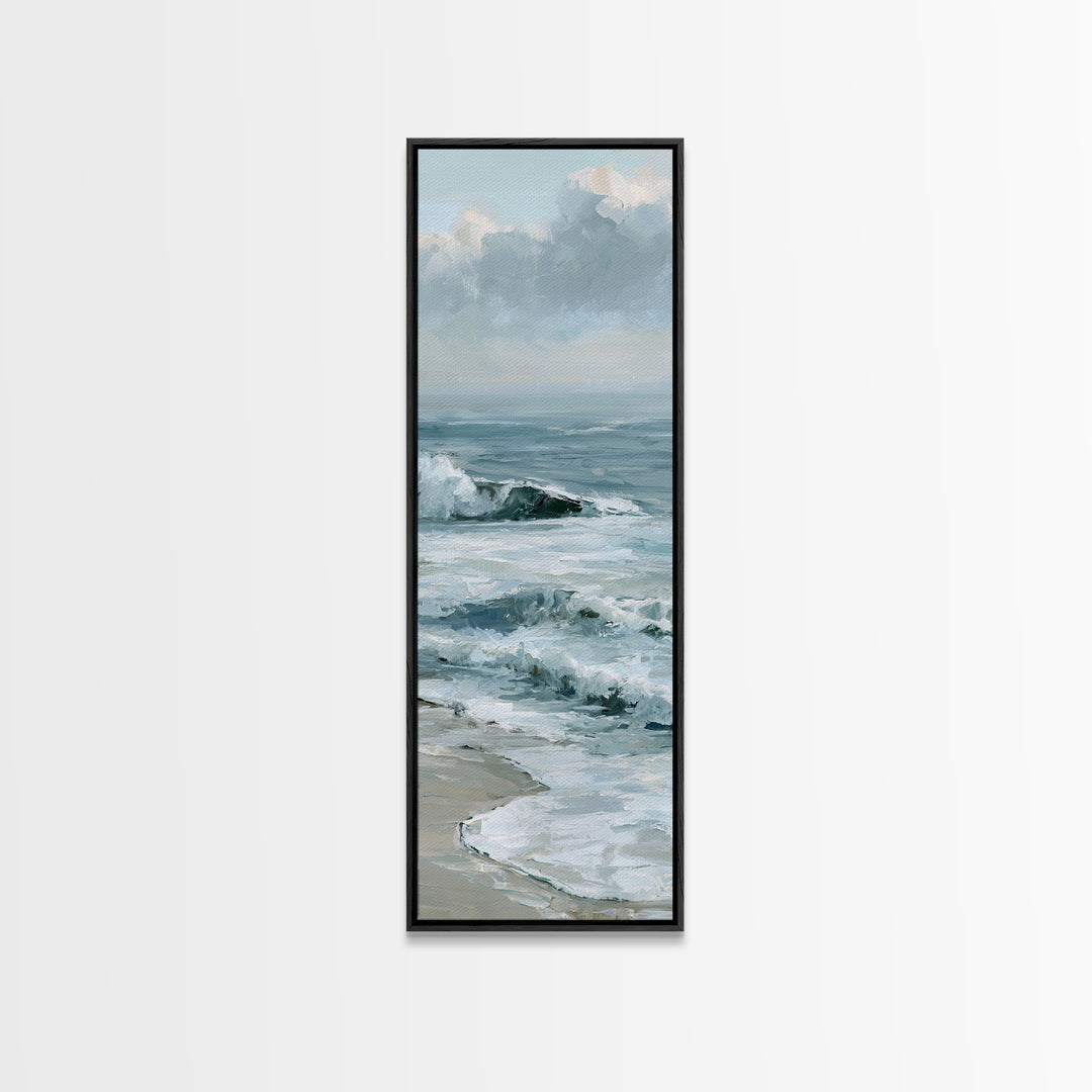 Calm Blue Horizon Canvas Print, Seascape Art, Coastal Wall Art, Coastal Decor, Fine Art, Seascape, Luxury Decor, Room Decor, SEA-1x3-14