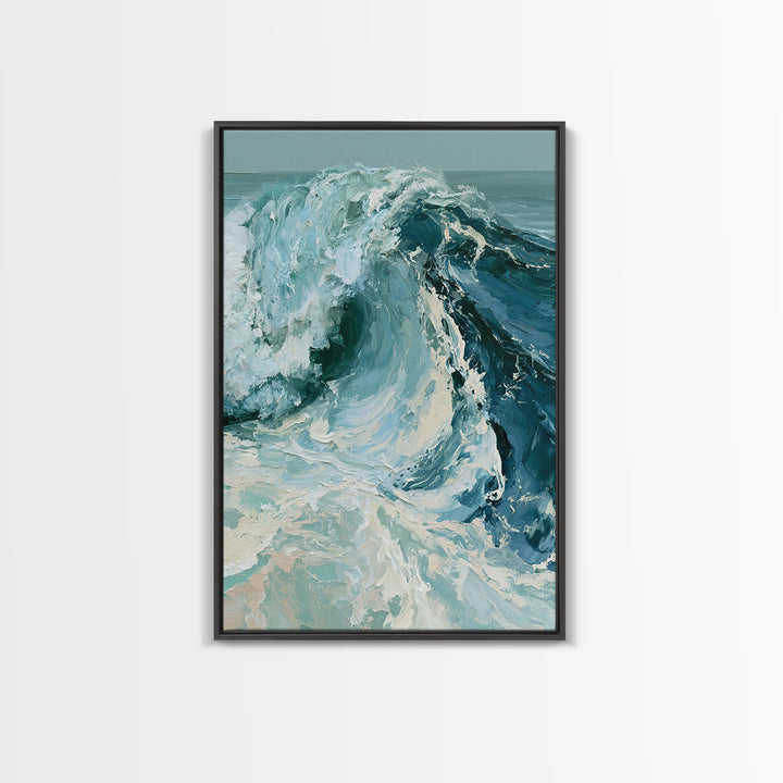 Wild Atlantic Wave Canvas Print, Seascape Art, Original Painting, Coastal Decor, Fine Art, Seascape, Living Room Decor, SEA-2x3-49