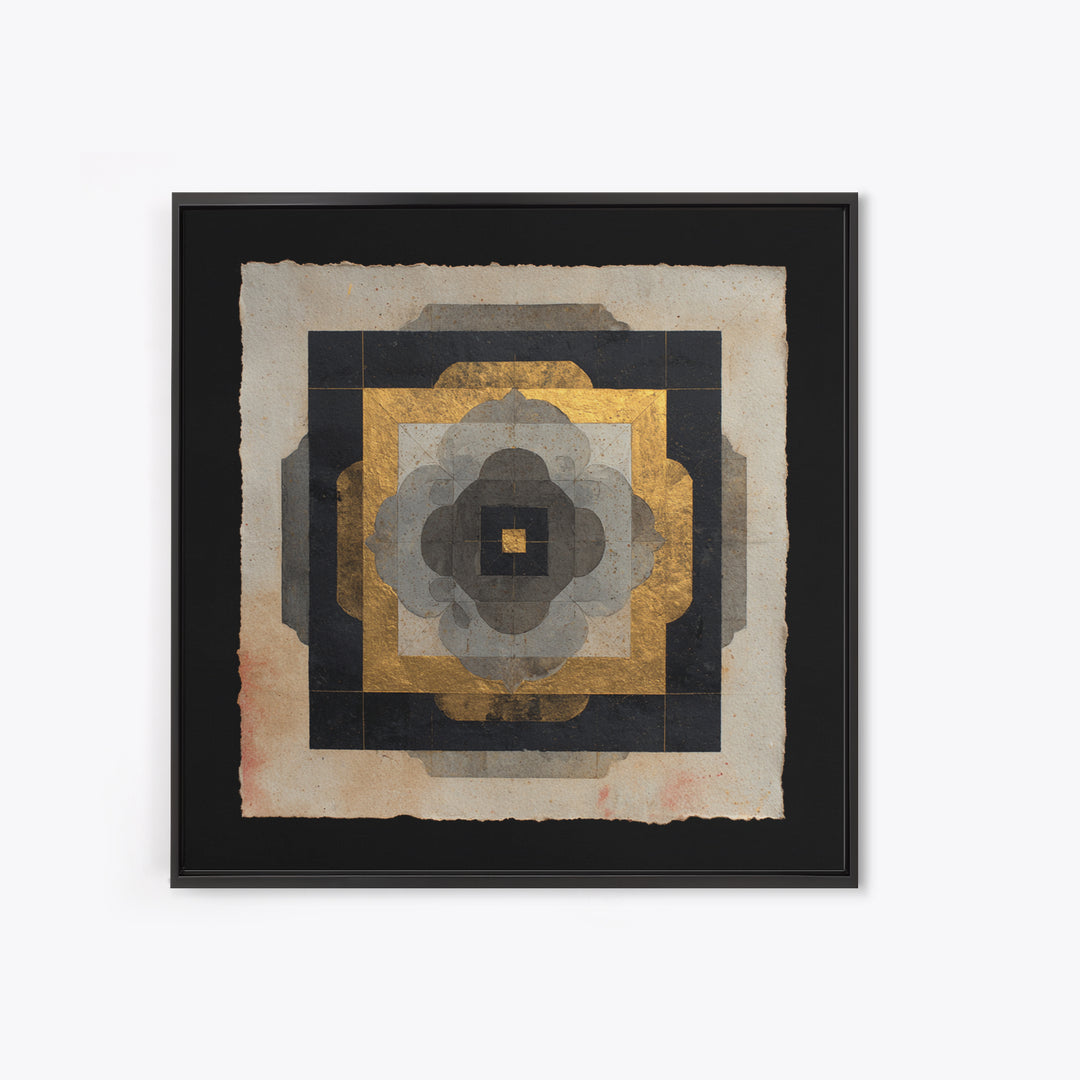 Metatron Cube with Celestial Background Canvas Print, Sacred Geometry Art, Canvas Wall Art, Living Room Decor, Abstract Art, SGA-1x1-3