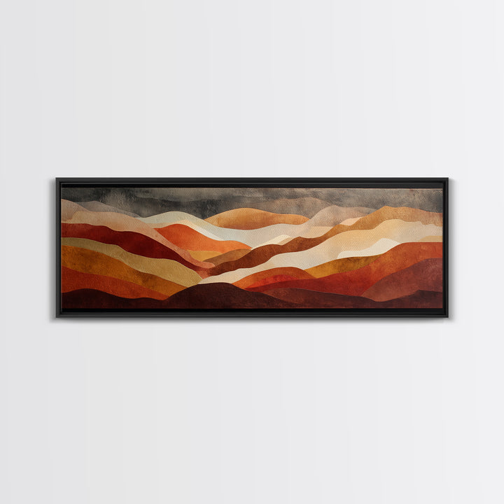 Saguaro Cactus under Enormous Sunset Canvas Print, Southwestern Art, Oil Paintings, Southwestern Decor, Fine Art, Mesa, SOU-3x1-42