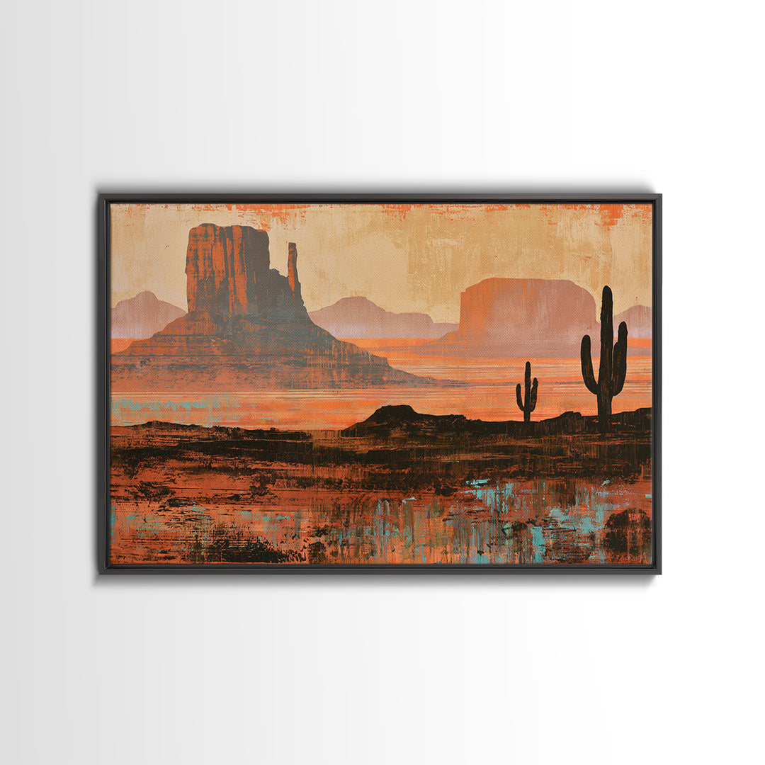 Tribal Blanket Abstract Without Sacred Copying Canvas Print, Southwestern Art, Oil Paintings, Southwestern Decor, Abstract Art, SOU-3x2-66