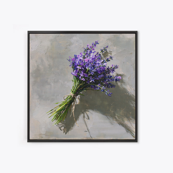 Lavender Bundle with Soft Shadow Canvas Print, Spa Art, Wildlife Wall Art, Spa Decor, Watercolor Art, Serenity, SPA-1x1-55