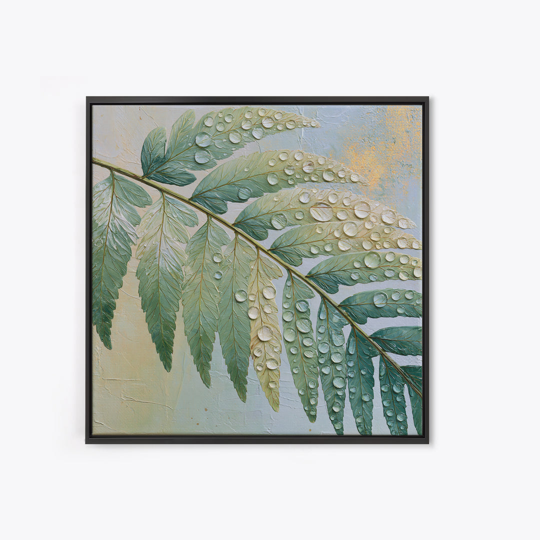 Fern Leaf Closeup Canvas Print, Spa Art, Gallery Decor, Spa Decor, Fine Art, Serenity, Wall Art, Home Decor, Wall Decor, SPA-1x1-59