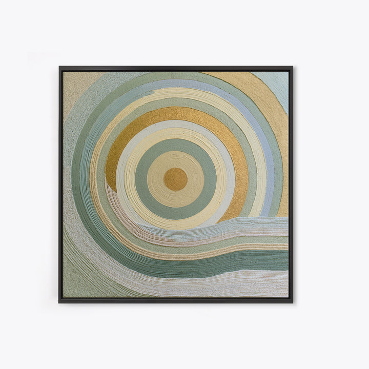 Sand Garden Lines Framed Canvas Print, Spa Art, Dog Canvas, Spa Decor, Fine Art, Serenity, Art Print, Room Decor, SPA-1x1-84
