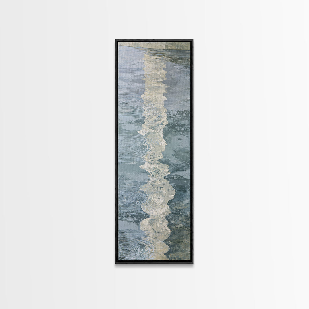 Abstract Water Ripples Canvas Print, Spa Art, Neutral Decor, Spa Decor, Fine Art, Serenity, Home Decor, Wall Decor, SPA-1x3-18